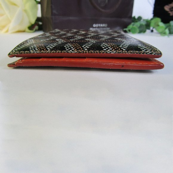 Authentic 2006 Goyard Bifold Wallet Black & Tan - Picture 15 of 16